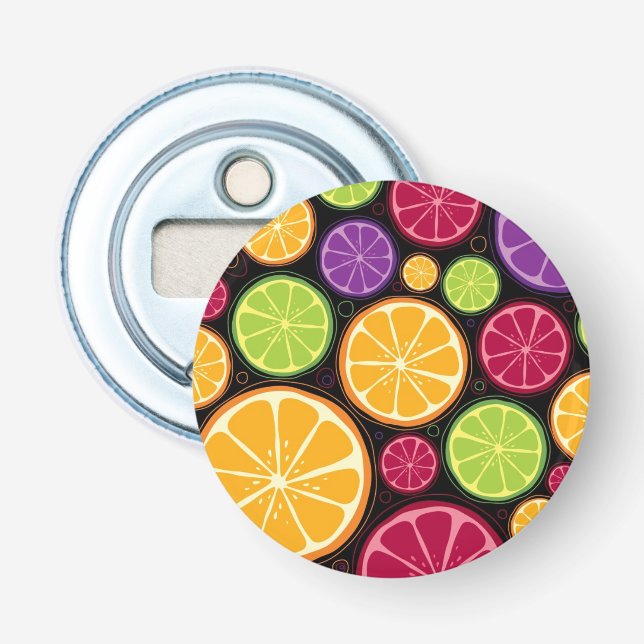 Orange pattern and background bottle opener (Front)