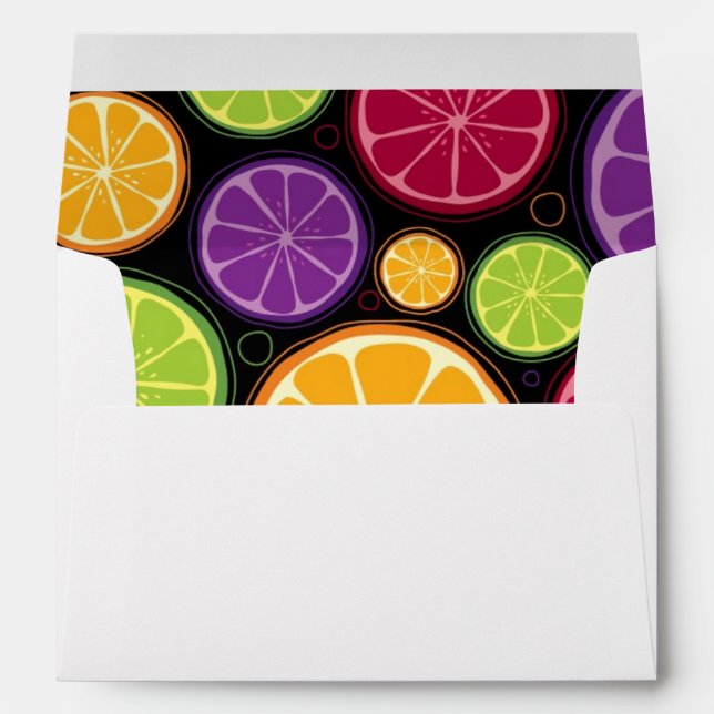 Orange pattern and background envelopes (Back (Bottom))