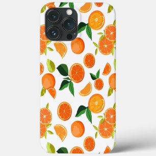 Orange pattern iPhone 13 pro max case