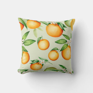 Orange pattern cushion