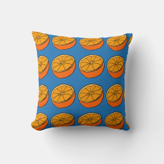 Orange Pattern Cushion (Front)