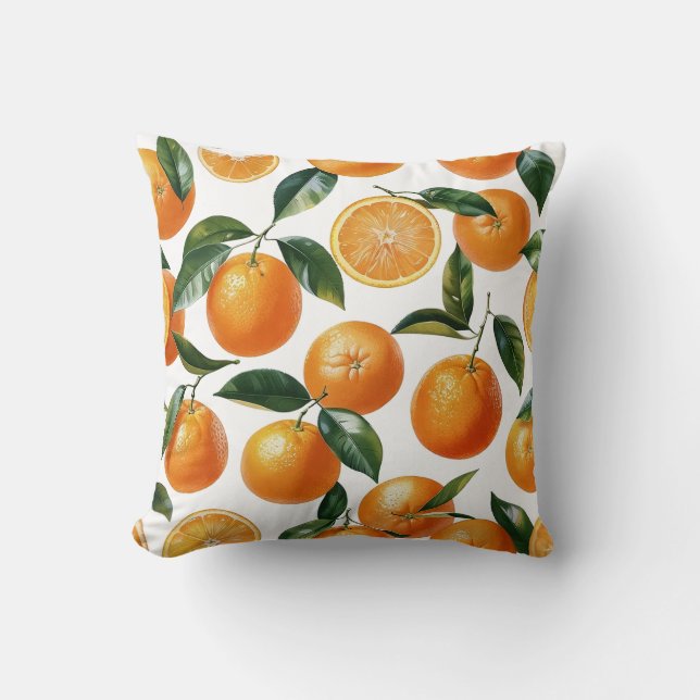 Orange Pattern Cushion (Front)