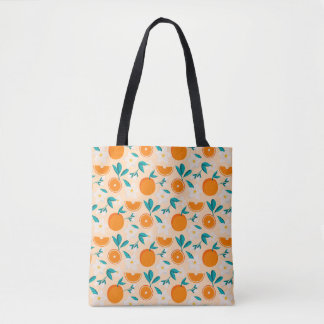 Orange Pattern | Fresh Citrus Design Tote Bag
