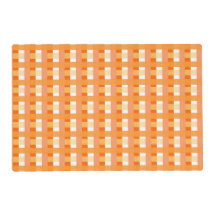 Orange Pattern Laminated Placemat