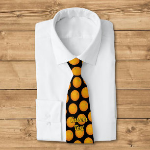 Orange Pattern Tie