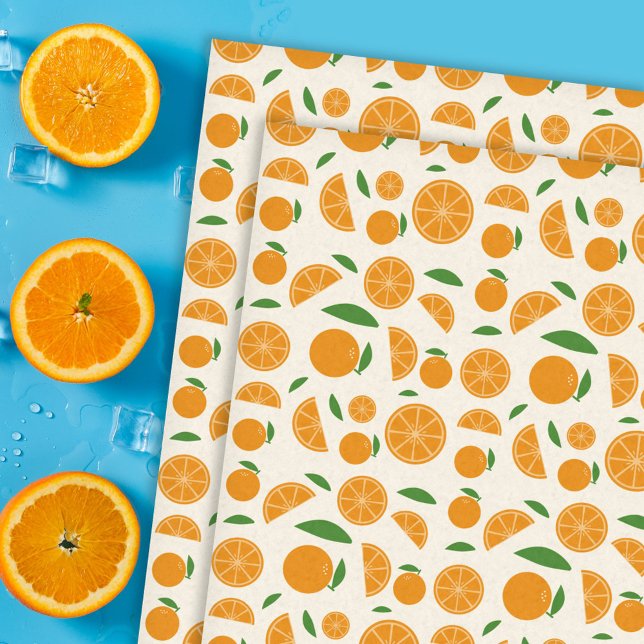 Orange Pattern Tissue Paper (Orange Pattern Tissue Paper)