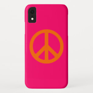 Orange Peace Sign Case-Mate iPhone Case