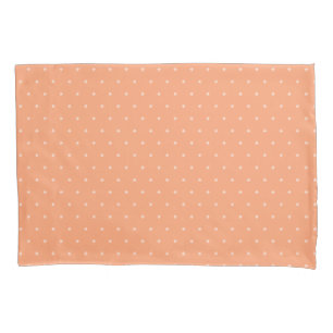 orange peach delicate pattern pillowcase
