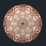 Orange Peach Floral Dartboard<br><div class="desc">Beautiful Orange Peach Floral Dartboard</div>