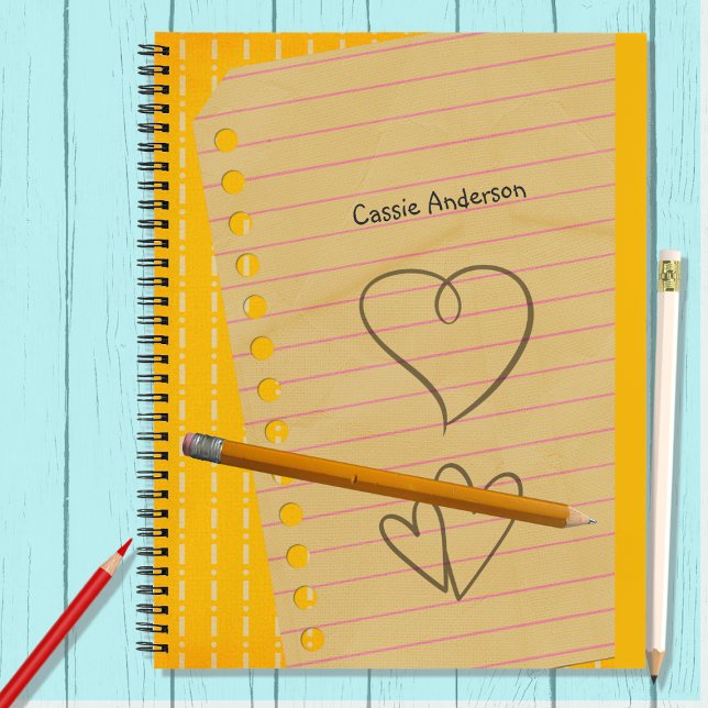 Orange Pencil and Doodles Notebook (Creator Uploaded)