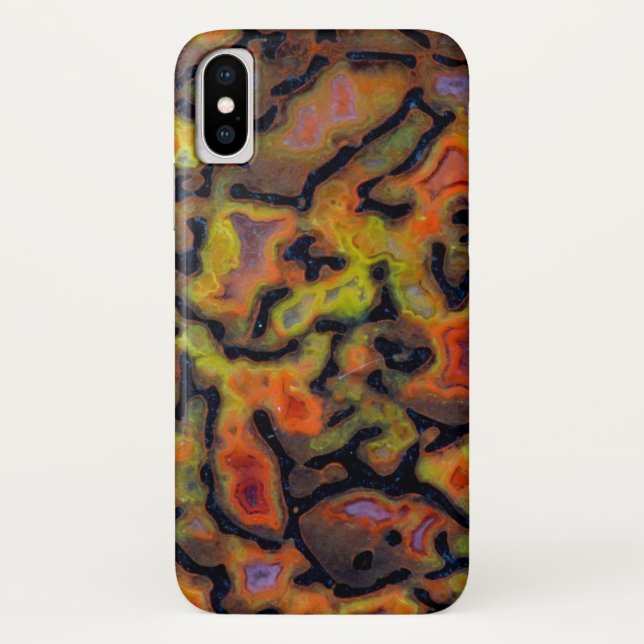 Orange Petrified Dinosaur Bone Case-Mate iPhone Case (Back)