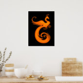 Orange Phoenix Poster (Kitchen)