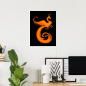 Orange Phoenix Poster (Home Office)
