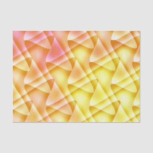 Orange, Pink and Gold Abstract Geometric Tissue Paper