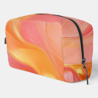 Orange Pink and Gold Abstract Luxury- Duffle Bag