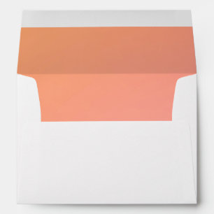 Orange Pink Lined Envelope