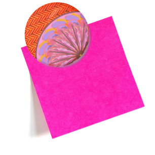 Orange & Pink Mandala Magnet Bottle Opener