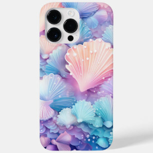 ORANGE PINK PURPLE PASTEL SEASHELLS SEAWEED Case-Mate iPhone 14 PRO MAX CASE