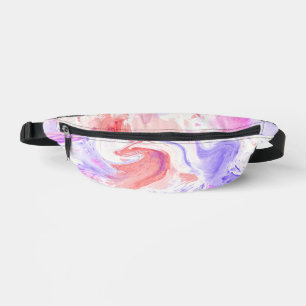 Orange Pink Purple Tie Dye Pattern Fanny Pack