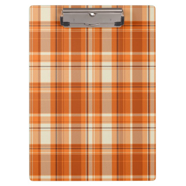 Orange plaid clipboard (Front)
