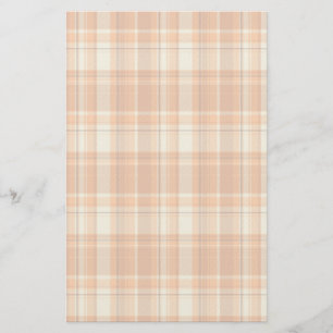 Orange plaid stationery