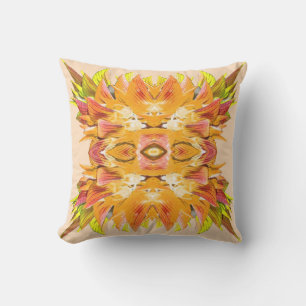 ORANGE PLANT - Digital Fractal Art - Cushion