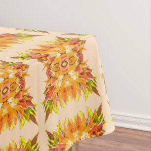 ORANGE PLANT - Digital Fractal Art - Tablecloth