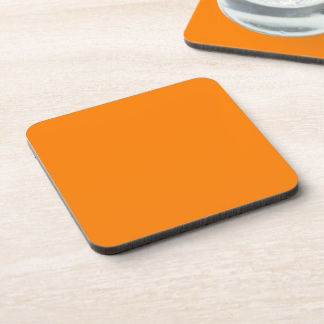 Orange Plastic Coaster (Left Side)