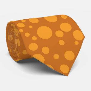 Orange Polka-Dot Necktie