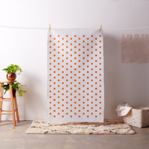 Orange Polka Dots Art Craft Sewing Quilting Fabric