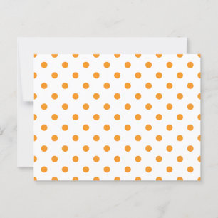 Orange Polka Dots Postcard