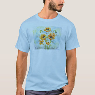 Orange Poppies and Queen Anne's Lace T-Shirt