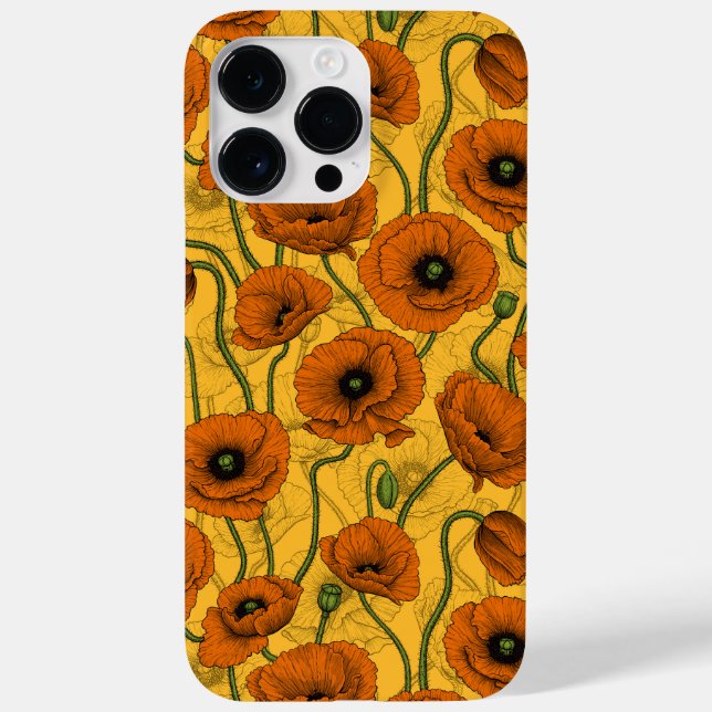 Orange Poppies Case-Mate iPhone Case (Back)
