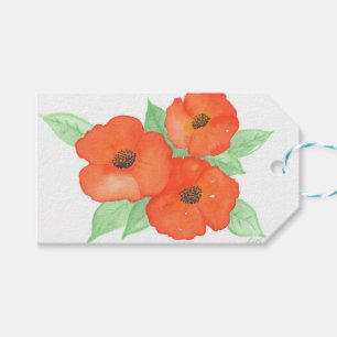 Orange Poppies Gift Tags