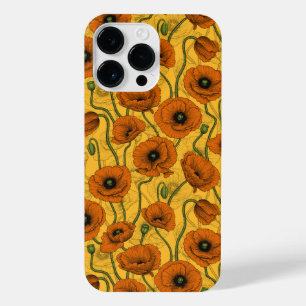 Orange Poppies iPhone 14 Pro Max Case