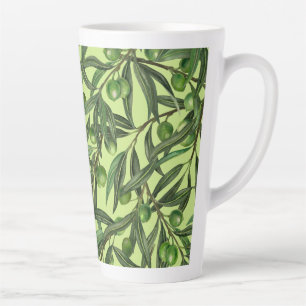 Orange Poppies Latte Mug