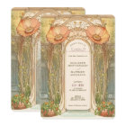Orange Poppy Arch Art Nouveau Wedding