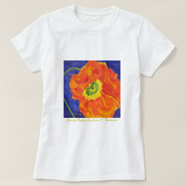 Orange Poppy T-shirt (Design Front)