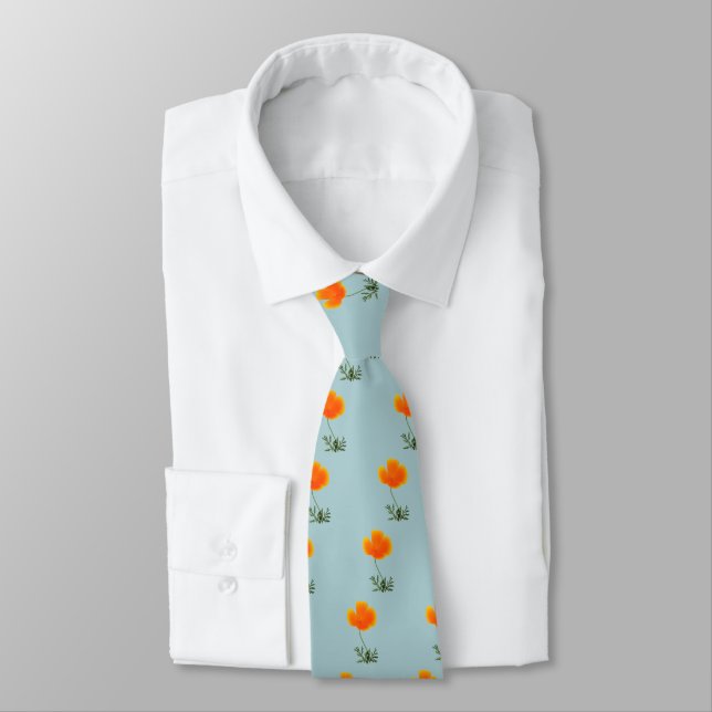 orange poppy tie (Tied)