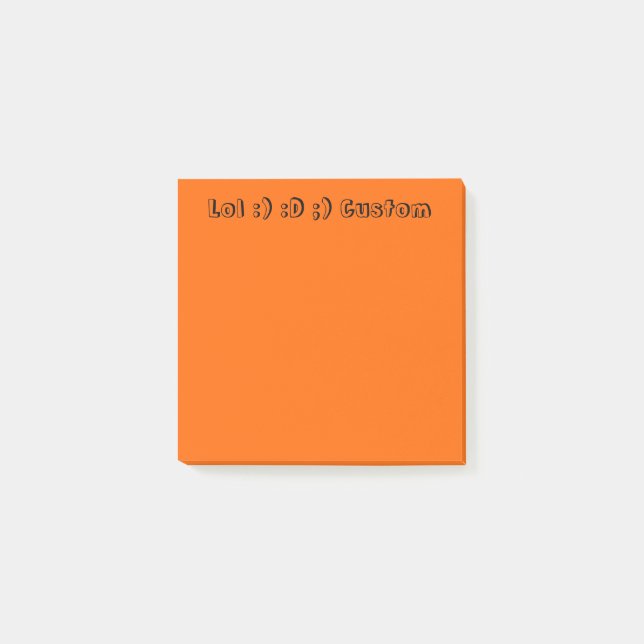 Orange Post-it Notes (Front)