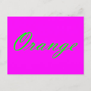 Orange Postcard
