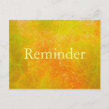 Orange professional appointment reminder card