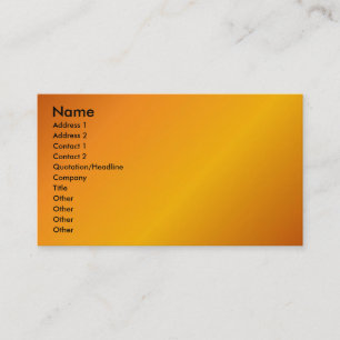 Orange Profile Card