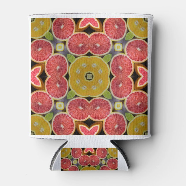 Orange Psychedelic Arts - Grapefruit - Fever Tree Can Cooler (Front)