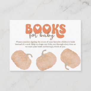 Orange Pumpkin Books for Baby Enclosure Card