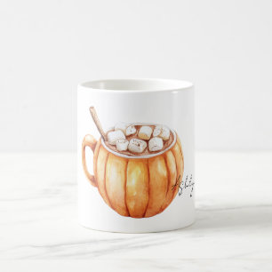 Orange Pumpkin Bowl Soup Coffee Mug