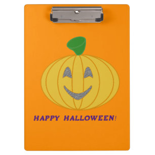 Orange Pumpkin Clipboard