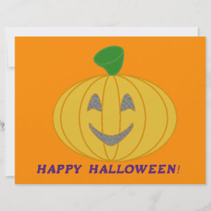 Orange Pumpkin Custom Letterhead