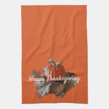 Orange Pumpkin Fall Leaf Wreath Thanksgiving