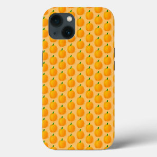 Orange Pumpkin Halloween Pattern iPhone 13 Case